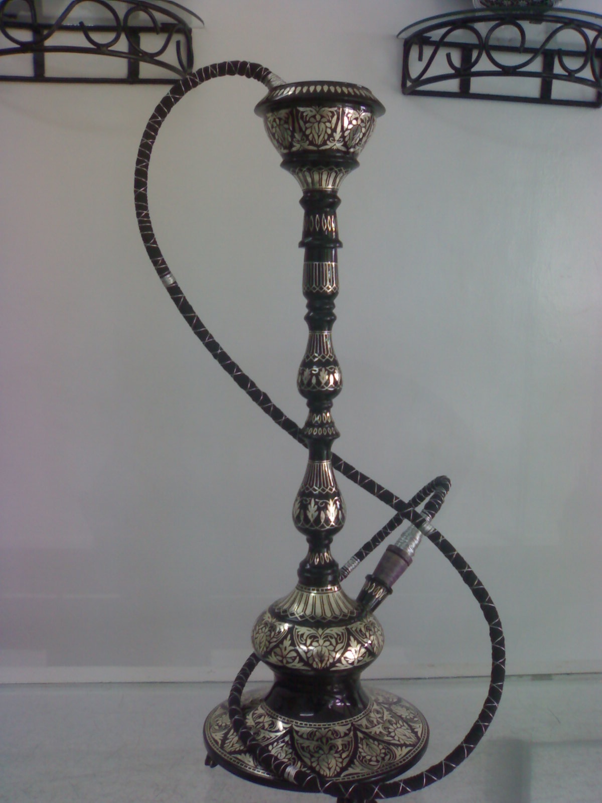 Bidriware — silver inlay on blackened zinc alloy