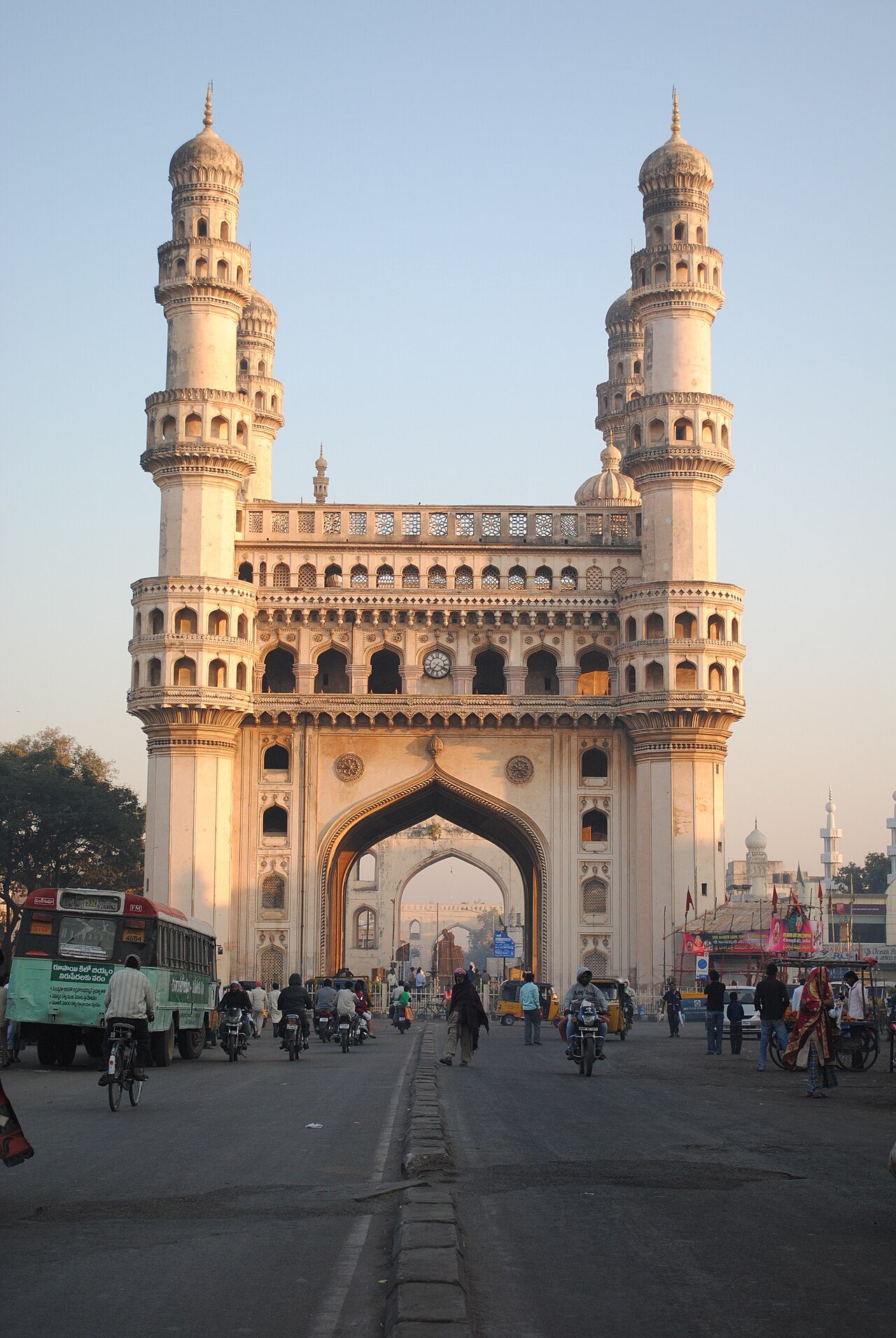 Charminar at Hyderabad — designed under the guidance of Mir Mu'min Astarabadi